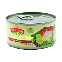 LIGHT MEAT TUNA IN SUNFLOWER OIL لحم تونا خفيف بزيت دوار الشمس
