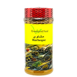 BBQ Spice بهارات مشاوي  This unique spice has a perfect balance of smoked paprikas, garlic, onion and many more, that can be used in about any barbecued meal, Kuftah, Kebab, ribs, brisket, shredded beef, and burgers. 9 oz jar