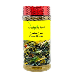 Cumin Ground كمون مطحون  Cumin is a spice that comes from the plant known as Cuminum cyminum. This spice has an earthy, rich flavor and aroma that is often used in many Latin and Indian dishes.7 oz Jar