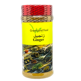 Ginger Ground زنجبيل مطحون Ginger Ground holds a strong, woody, spicy aroma in which indicates its freshness, along with a sweet, zesty, and hot flavor which is great to use in some baked goods, spice rubs, and meats.  7. oz Jar