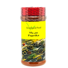 Oozy Spice بهارات اوزي This bold red spice is gives off a mild, smoky aroma and is usually used as a coloring for foods during the cooking process or as a garnish at the end of a dish such as on deviled eggs. Paprika offers a variety of beneficial compounds such as vitamin A and carotenoid antioxidants, which help with improving cholesterol, eye health, and maintaining blood sugar levels.  8 oz Jar