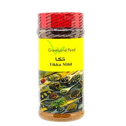Tikka Mild تكّا Tikka is a perfect seasoning and marinade for chicken. It offers a blend of earthy, warm, and hint of spice to your taste buds unlike any other taste you've had before. Tikka also offers a nice light orange/ read color to your dish.  9 oz Jar