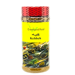 Kebbeh بهارات كبة Kebbeh is a mouth watering Middle Eastern dish made of lean lamb or beef, bulgur, onion, and other aromatic spices. a couple spoons of the mix will create a unique flavor to your dish and add the authenticity of Middle Eastern taste.  9 oz Jar