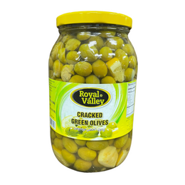 Royal Valley Cracked Green Olives زيتون اخضر مرصوص